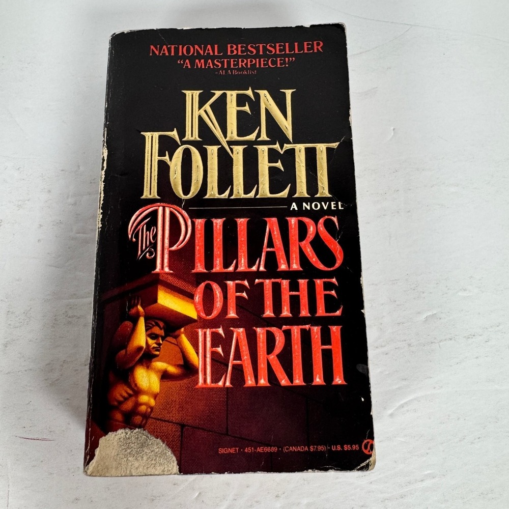 The Pillars of the Earth Ken Follett 1990 First Signet‎ Printing Historical